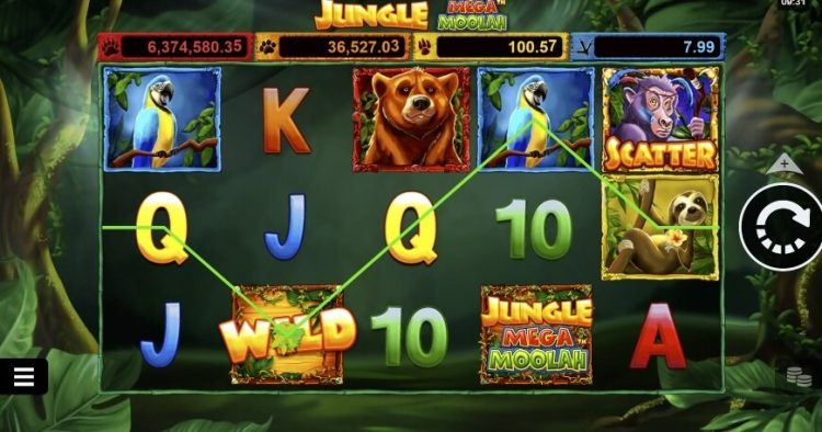 Jungle Mega Moolah online gokkast gameplay
