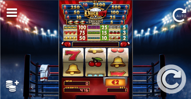 KnockOut Diamonds gokkast gameplay