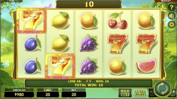 Lady Fruits 20 slot gameplay Amatic