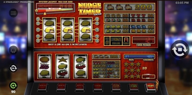 Nudge Timer Arcade Stakelogic slot