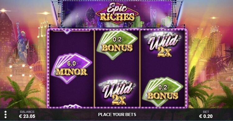 Epic Riches slot feature