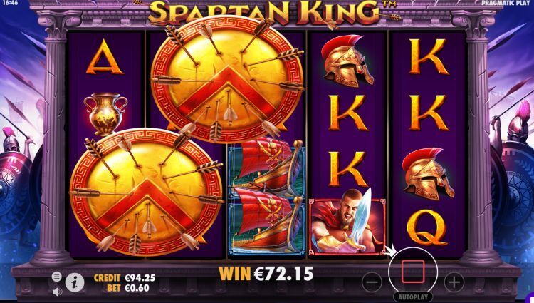 Spartan King slot bonus big win