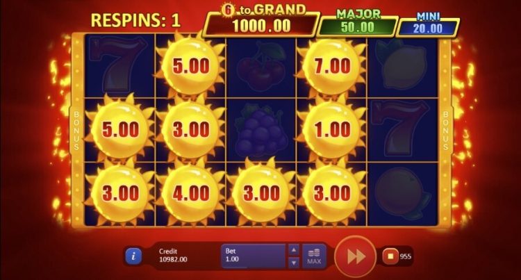 Super Sunny Fruits Hold and Win gokkast gameplay