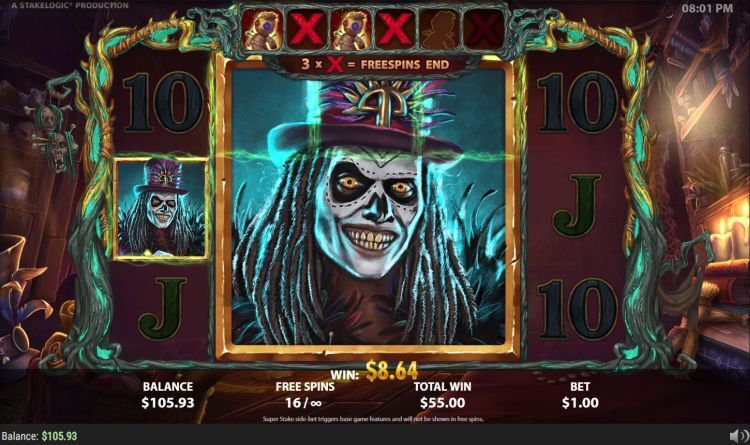 Voodoo Reels gameplay review Stakelogic