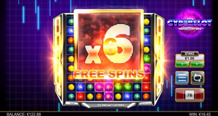 Cyberslot Megaclusters gokkast Free Spins win