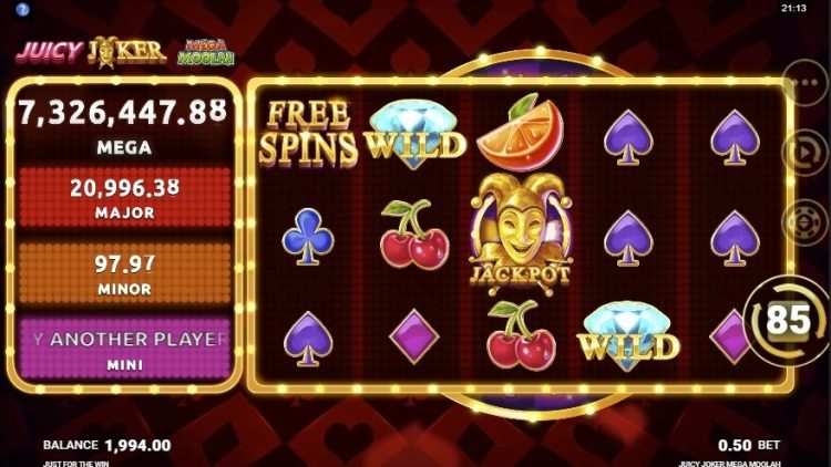 Juicy Joker Mega Moolah online slot review