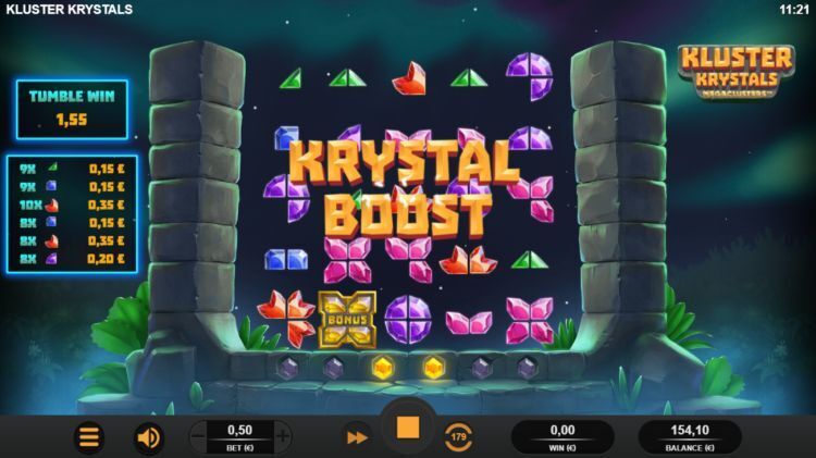 Kluster Krystal Megaclusters slot boost