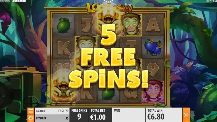 Loco the Monkey slot bonus