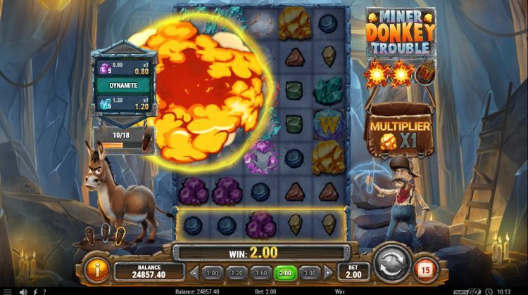 Miner Donkey Trouble gokkast gameplay