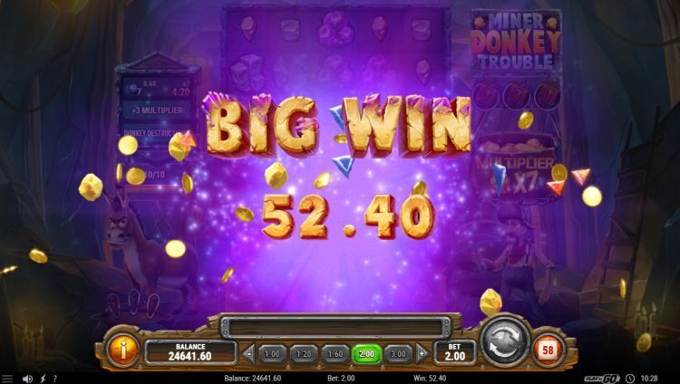Miner Donkey Trouble online slot big win