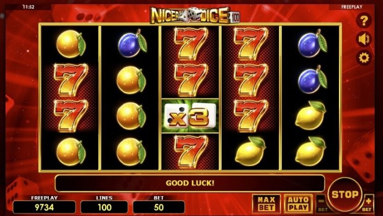 Nicer Dice 100 online slot gameplay