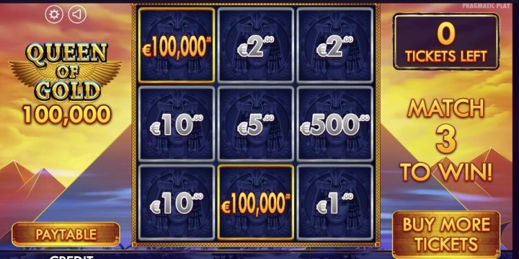 Queen of Gold Scratch Card