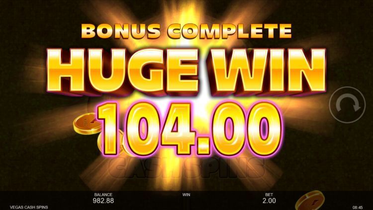 Vegas Cash Spins gokkast bonus huge win