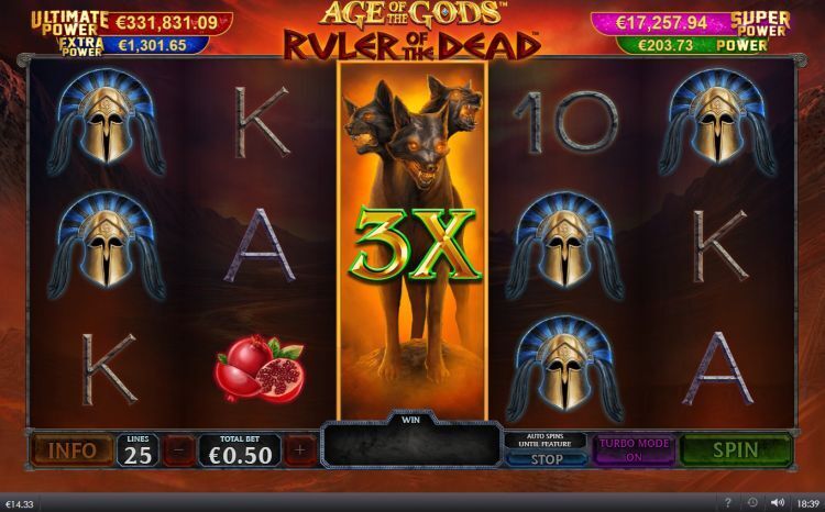 Age of the Gods: Ruler of the Dead slot Playtech