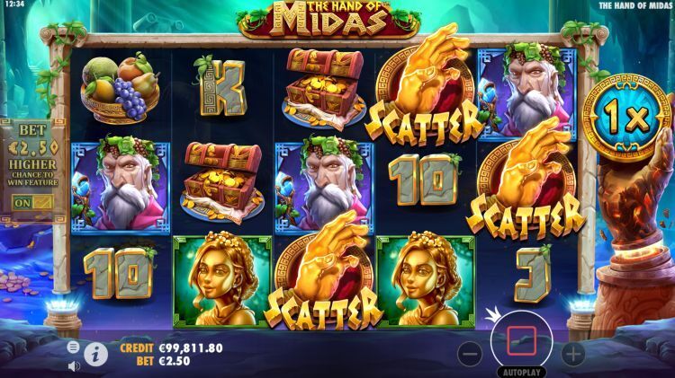 The Hand Of Midas online slot Free Spins trigger