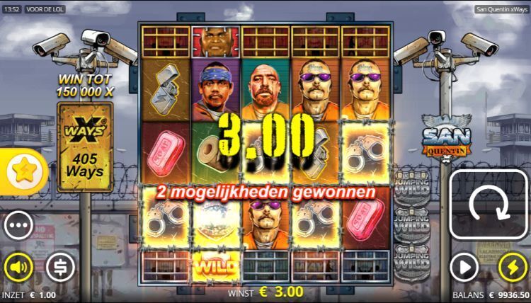 San Quentin xWays slot Nolimit City