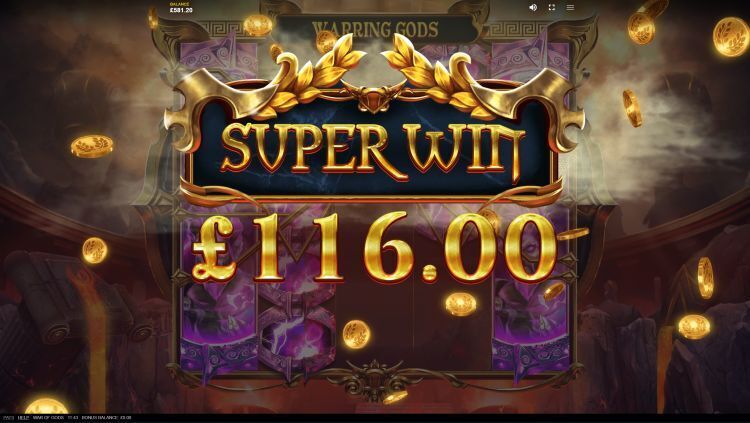 War of Gods online gokkast super win