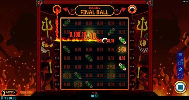 3 Devils Pinball slot bonus gameplay