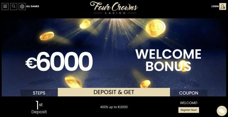 4 Crowns Casino - Welkomstbonus