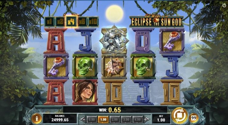 Cat Wilde in the Eclipse of the Sun God gokkast gameplay
