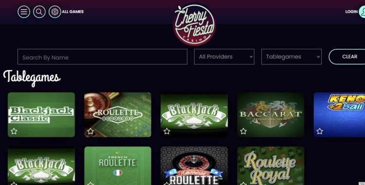 Cherry Fiesta Casino Spelaanbod