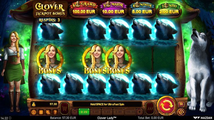 Clover Lady slot Wazdan big bonus