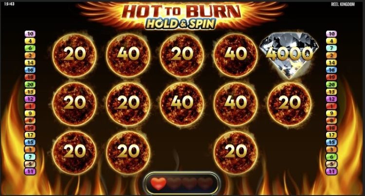 Hot To Burn Hold and Spin gokkast gameplay