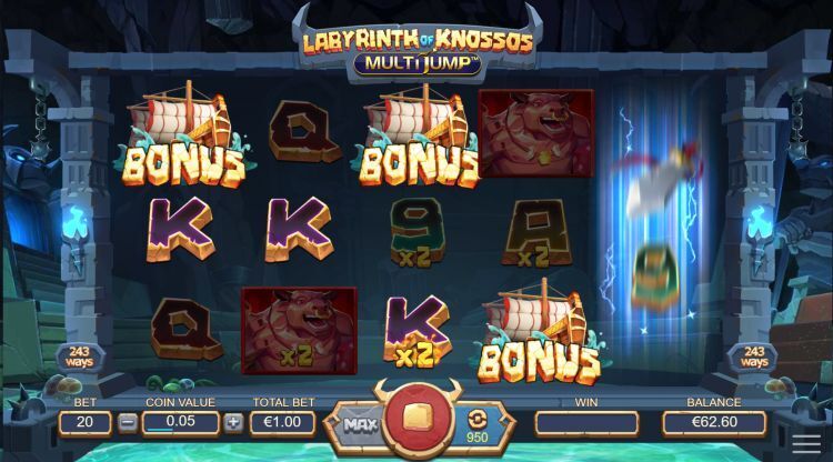 Labyrinth of Knossos MultiJump gokkast Free Spins bonus