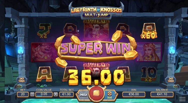Labyrinth of Knossos slot super win
