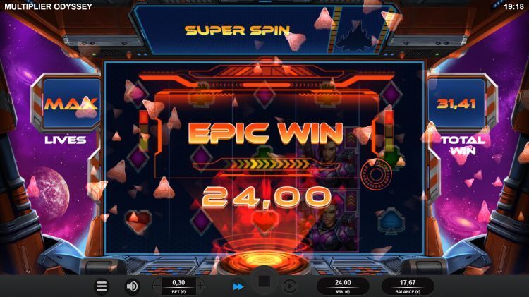 Multiplier Odyssey online slot epic win
