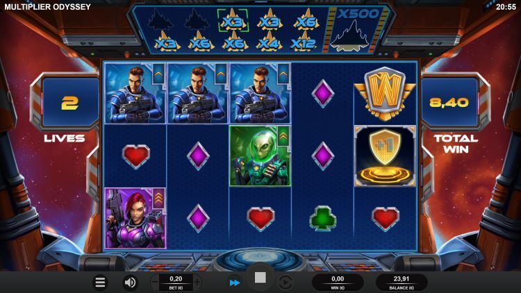Multiplier Odyssey slot win