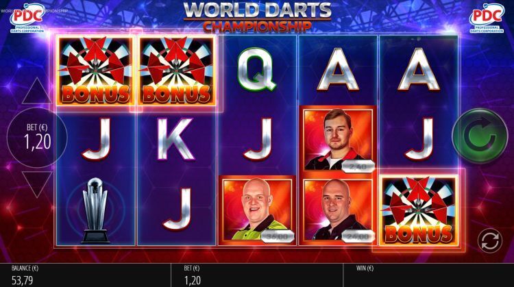 World Darts Championship slot bonus trigger
