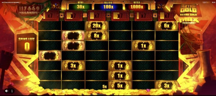 Aztec Gold Extra Gold Megaways online slot iSoftBet