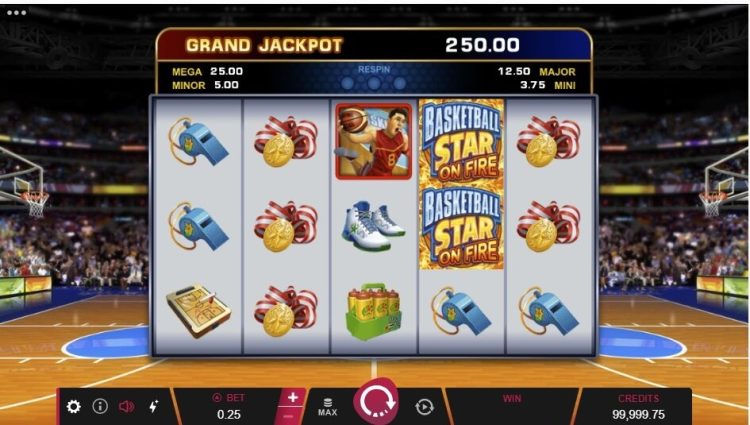 Basketball Star on Fire slot