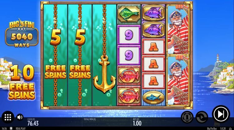 Big Fin Bay gokkast Free Spins bonus