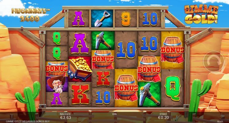 Gimme Gold! Megaways slot bonus trigger