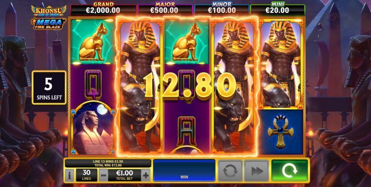 Khonsu God of Moon Mega Fire Blaze slot bonus