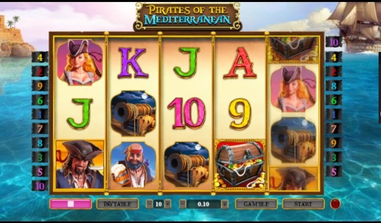 Pirates of the Mediterranean online slot gameplay