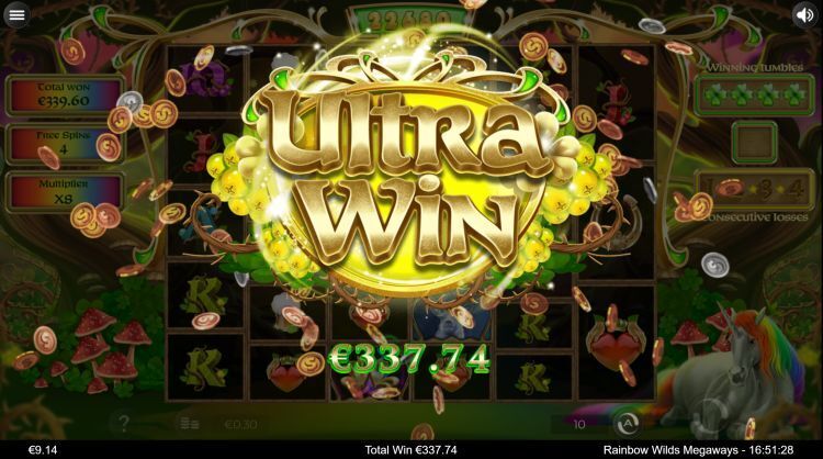 Rainbow Wilds Megaways gokkast ultra win