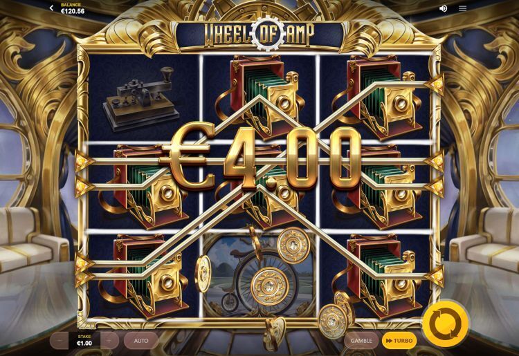 Wheel of Amp online slot gameplay