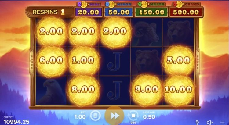 Wolf Power Hold and Win slot bonus