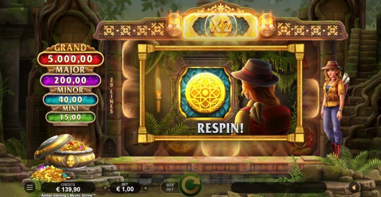 Amber Sterlings Mystic Shrine slot Respin