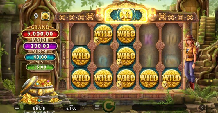 Amber Sterlings Mystic Shrine slot review Microgaming
