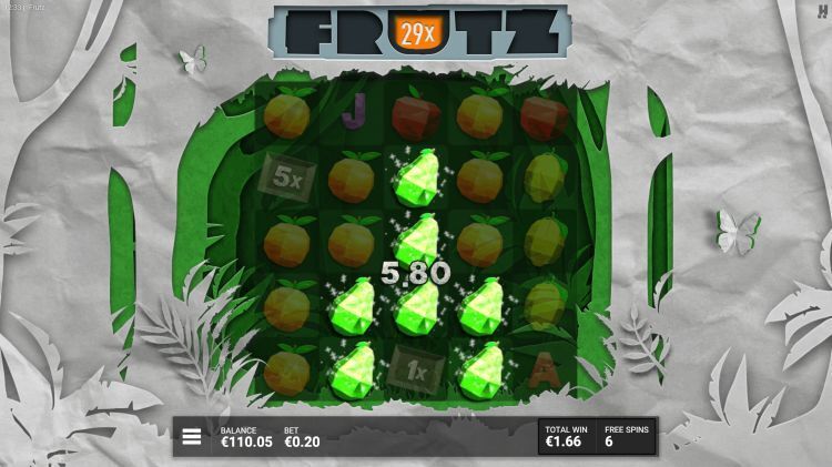 Frutz slot review bonus win