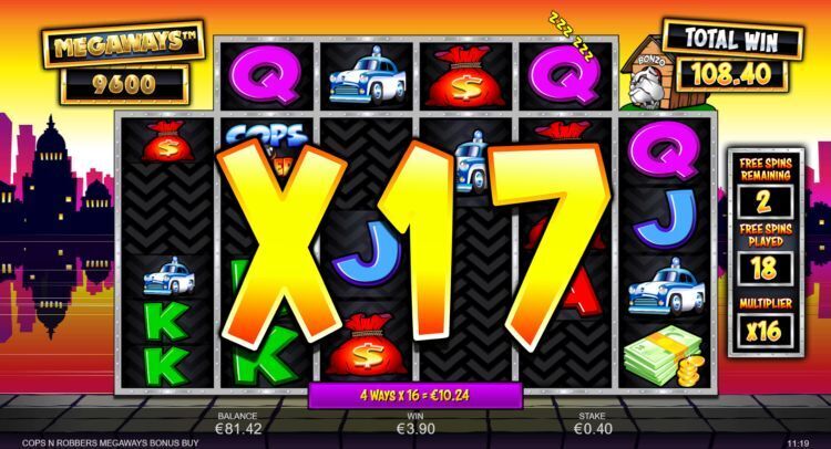 Cops n robbers megaways slot review - Bonus
