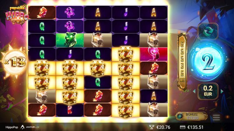 Hippo Pop slot free spins mega win - Bonus