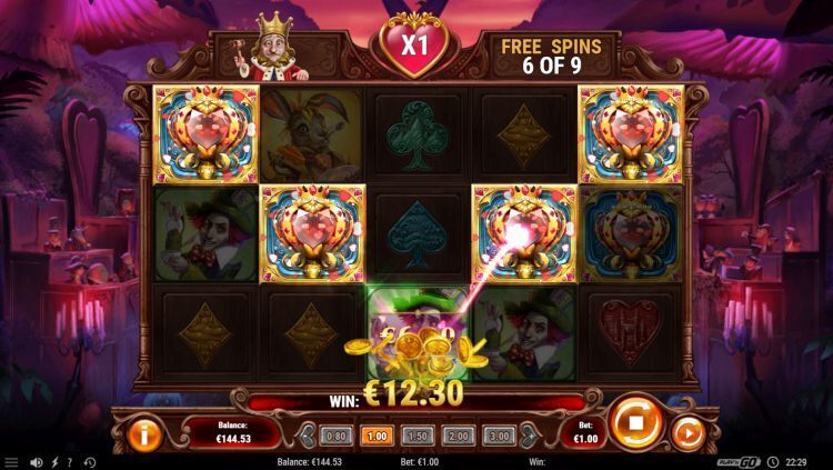 Rabbit Hole Riches Court of hearts bonus win