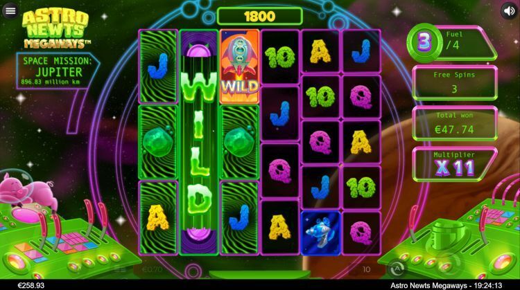 Astro Newts Megaways slot review - Gameplay