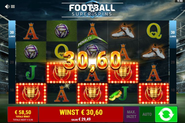 Football Super Spins gamomat free spins - Gameplay
