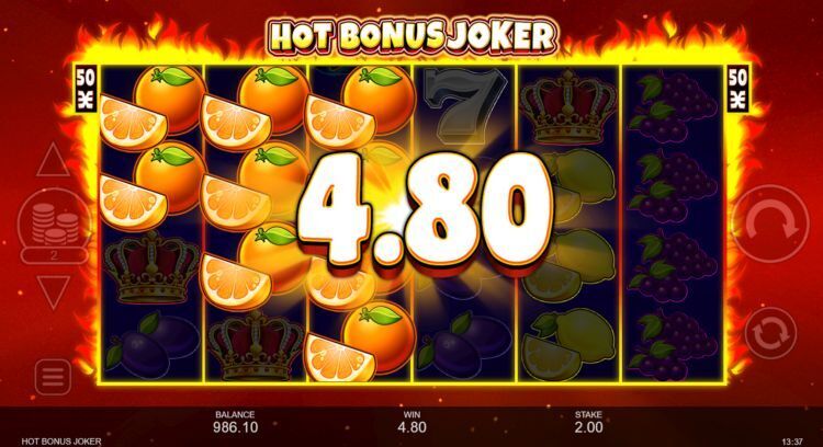 Hot Bonus Joker slot win